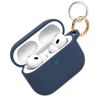 Чехол силиконовый VLP Charm Case для AirPods Pro 3 (Blue)