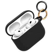 Чехол силиконовый VLP Charm Case для AirPods Pro 3 (Black)