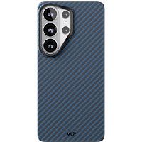 Чехол защитный VLP Kevlar Case с MagSafe для Samsung Galaxy S26 Ultra (Blue)