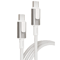 Дата-кабель VLP Force Line 100W USB-C + USB-C, 2m (White)