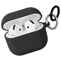 Чехол силиконовый VLP Charm Case для AirPods 4 (Black)