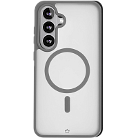 Чехол защитный VLP Moon Case с MagSafe для Samsung Galaxy S24 FE (Gray)