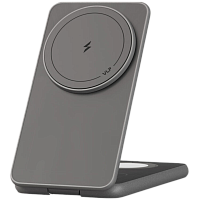 Беспроводное зарядное устройство VLP Alum Power Pro 3 in 1 для Apple (Natural titan)