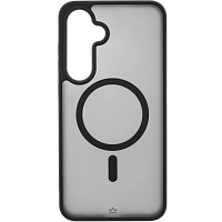 Чехол защитный VLP Moon Case с MagSafe для Samsung Galaxy S24 FE (Black)