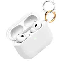 Чехол силиконовый VLP Charm Case для AirPods Pro 3 (Whute)